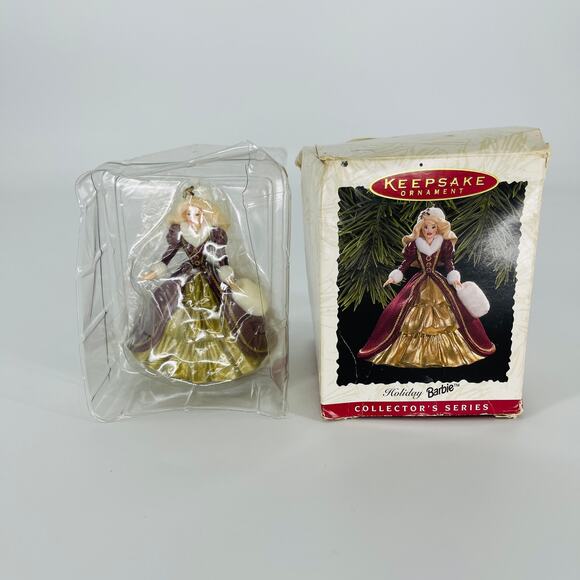 Hallmark 1996 Holiday Barbie Handcrafted Keepsake Ornament Collector's Series - Picture 8 of 15